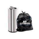 Saco de Lixo 60 Litros Resistente Pacote com 100 Unidades Suporta até 12kg