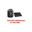 Saco De Lixo 60l Preto Reforçado 100 Unidades Fabricante