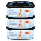 Saco de Lixo AYKEME Refil Jumbo Quadrado 3 Unidades para Diaper Genie