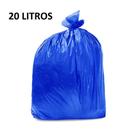 Saco de lixo - azul - 20 litros - 100 unidades