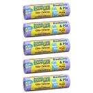 Saco de Lixo Banheiro e Pia Anti Odor Cheiro Defense Cor Lilás Dover Roll Com 50 unidades Kit 5 Un