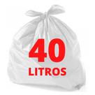 Saco de lixo - branco - 40 litros - 100 unidades