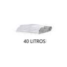 Saco De Lixo Branco 40 Litros - Pacote Com 100 Und.