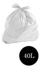 Saco De Lixo Comum Branco Leitoso 40lts Pct C/100 Un