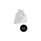 Saco De Lixo Comum Branco Leitoso 40lts Pct C/100 Un
