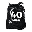 Saco de Lixo Ecológico Preto 40 Litros com 100 unidades