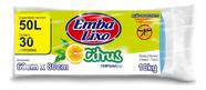 Saco De Lixo Embalixo 50 Litros Perfumado Repelente Citrus