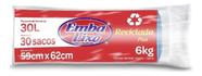 Saco De Lixo Embalixo Plus Azul 30 Litros Rolo 30 Sacos Kit 4un Saco De Lixo Embalixo Plus Azul 30 Litros Rolo 30 Sacos Kit 4un