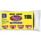Saco De Lixo Embalixo Reforcado 110L 90X100Cm Preto Pacote Com 25 Sacos
