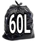 Saco De Lixo Extra Reforçado Preto 100 / 60 Litros