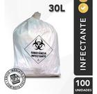 Saco De Lixo Infectante 6 Hospitalar Resíduo 30l Com 100un