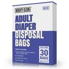 Saco de lixo Mighty Clean Adult Diaper Disposal 30 unidades 30x38cm