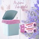 Saco de Lixo Perfumado Lavanda Anti Odores e Insetos TAMANHO:30 LITROS 2O UNIDADES Saco de Lixo Perfumado Lavanda Anti Odores e Insetos TAMANHO:30 LITROS 2O UNIDADES