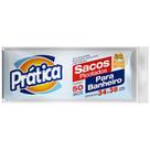 saco de lixo pia e banheiro pratica c/50 unidades branco