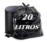 Saco de Lixo Preto 20 Litros com 100 und