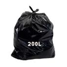 Saco de Lixo Preto 200 Litros com 100 unidades suporta 20 kg