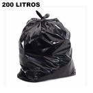 Saco de lixo - preto - 200 litros - p10 - 100 unidades