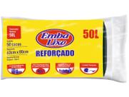 Saco de Lixo Preto 50L Reforçado Embalixo - Profissional 50 Unidades