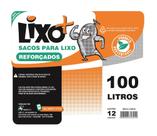 Saco de lixo preto reforçado - lixo+ (100 litros)