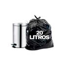 Saco de Lixo Preto Resistente 20 Litros 45x55 Com 100 Unidades Suporta 10kg