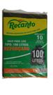 Saco de lixo Recanto 100 litros Fardo com 100 sacos