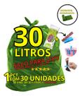 Saco De Lixo Sustentavel Verde 30un+brinde 30l Biodegradavel