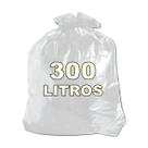 Saco De Lixo Trasnparente 300l Reforçado 5 Micra 50 Unid