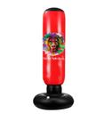 Saco de pancadas inflável de PVC para boxe 160 x 60 cm vermelho