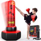 Saco de Pancadas Inflável ODOSOLA 170cm para Crianças (4-12 anos) - Vermelho