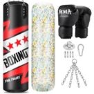 Saco de Pancadas YORWHIN 5kg com Luvas de Boxe - Enchimento de Esponja Saco de Pancadas YORWHIN 5kg com Luvas de Boxe - Enchimento de Esponja