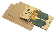 Saco de Papel Escolar Smart Fundo Plano Marrom 11x6x22 cm 100 unidades