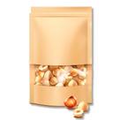 Saco de Papel Kraft com Visor Stand Up Pouch Zip 12x20cm - Hermético Fosco p Fora Impermeável p dentro - 10 un - Rizzo Saco de Papel Kraft com Visor Stand Up Pouch Zip 12x20cm - Hermético Fosco p Fora Impermeável p dentro - 10 un - Rizzo