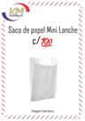 Saco de papel mini lanche c/100 unid. - 6 x 11,5 cm - lanchinho, saquinho de papel, pipoca (746)