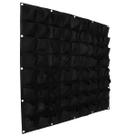 Saco de plantio vertical para pendurar na parede 72 bolsos 1x1m - preto Saco de plantio vertical para pendurar na parede 72 bolsos 1x1m - preto