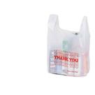 Saco de plástico Ferenu White Plain Grocery Camiseta 11,5x6,5x21,5 cm