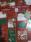 Saco de Presente 25x37 Natal c/50 + Laços