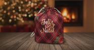 Saco De Presente P/ Lembrancinhas Enfeite De Natal C/ Cordão Saco De Presente P/ Lembrancinhas Enfeite De Natal C/ Cordão