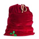 Saco de presente Sunnywood Santa Large Red Velour 91x69 cm