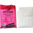 Saco De Rafia Ecosak Novo Multiuso 50Cm X 70Cm 40Kg Pacote Com 5 Pecas Branco