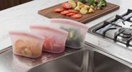 Saco de Silicone Para Armazenar Alimentos Reutilizável Freezer Geladeira Microondas