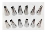 Saco Decorador Confeiteiro Profissional 12 Bicos Inox Bolo