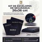 Saco Envelope Plástico Kit com 250 UNI Tamanho:26x36CM