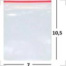 Saco Hermético Saquinho Fecho Zip Lock N03 7x10,5cm 100und