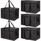 Saco isolado para entrega de alimentos Bodaon XXX-Large Black 79L Saco isolado para entrega de alimentos Bodaon XXX-Large Black 79L