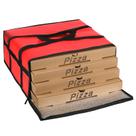 Saco isolado para transporte de pizza musbus 20x20x8cm vermelho