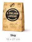 Saco Kraft Delivery para Lanches iFood 100 Unidades Diversos Tamanhos Embalagem Resistente