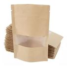 Saco kraft embalagem com visor 10x15cm base 3cm 50un Saco kraft embalagem com visor 10x15cm base 3cm 50un
