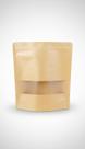Saco Kraft Fosco Visor Zip 20x30cm 50 Unid