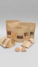 Saco Kraft Stand Up Pouch com Visor 14x20 C/ 50 Unidades