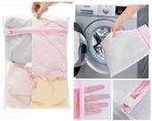 Saco Lavar Roupas Protetor De Lingerie Roupa Íntima Tecido Delicado Tela Papa Bolinha Máquina 40x50cm